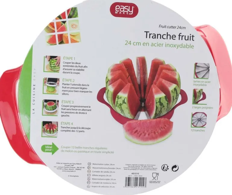 Tranche fruit en acier inoxydable 24 cm