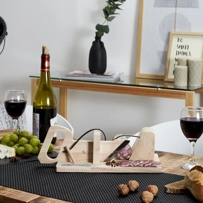 Trancheuse à charcuterie en bois