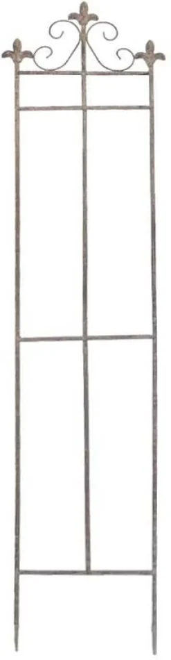 Treillage en fer fleur de lys (28 x 128 cm)