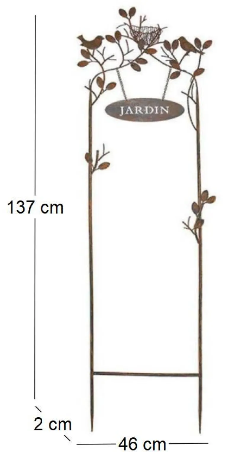 Treillage en fer Jardin 137 x 46 cm