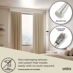 Tringle extensible pour séparation de pièce Anywhere