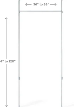 Tringle extensible pour séparation de pièce Anywhere