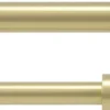 Tringle à rideaux double en acier laiton Cappa (Longueur réglable de 305 à 457 cm)