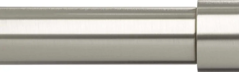 Tringle à rideaux en métal nickel Cappa (Longueur réglable de 91 à 168 cm)