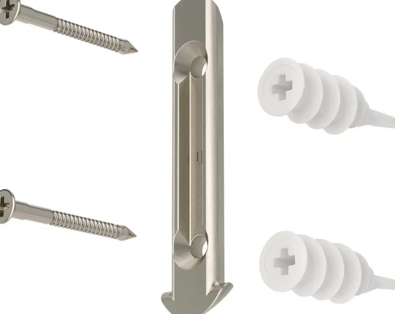 Tringle à rideaux extensible Loop (Nickel)