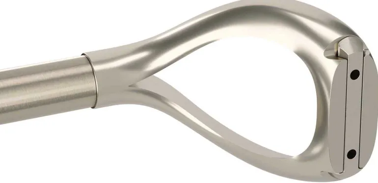 Tringle à rideaux extensible Loop (Nickel)