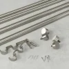Tringle à rideaux nickel Cappa (Double)