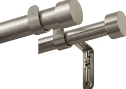 Tringle à rideaux nickel Cappa (Double)