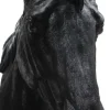 Tête de cheval noir en résine (15 x 21 x 30 cm)