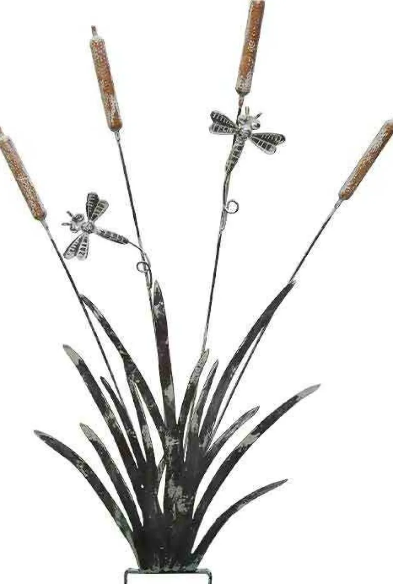 Tuteur décoratif en fer Libellules 43 x 83 cm