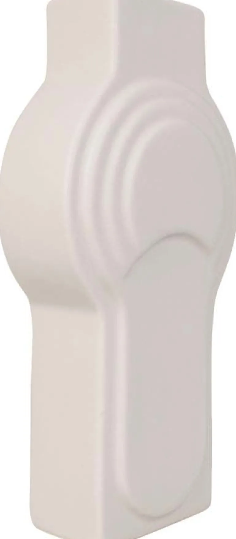 Vase en céramique Art circles 23 cm (Ivoire)