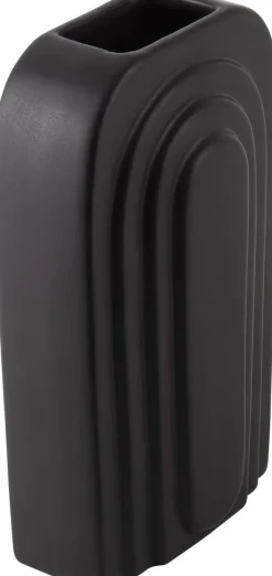 Vase en céramique noir Arc (Grand modèle)