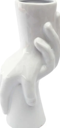 Vase en dolomite Main 24 cm