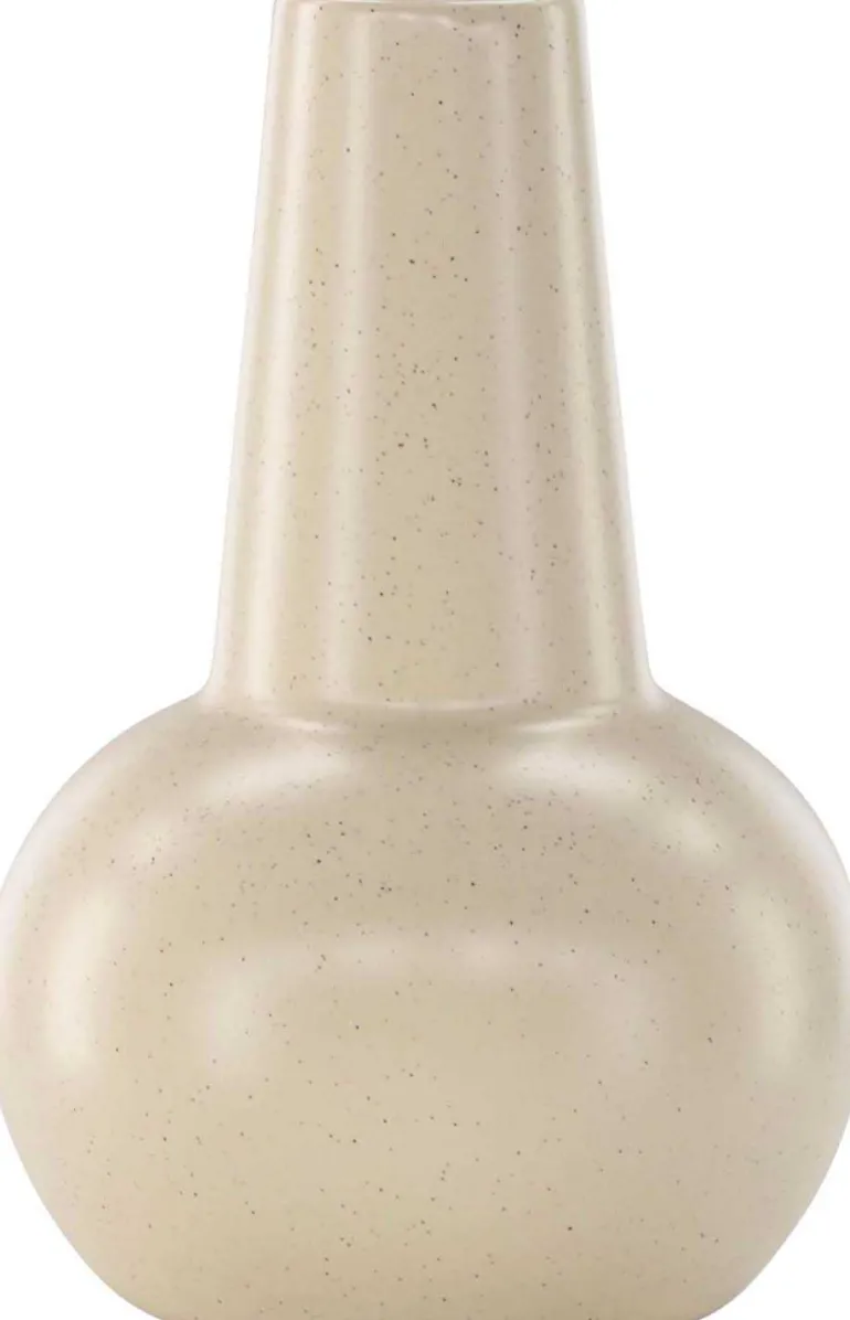 Vase en grès Lane (Beige et noir)