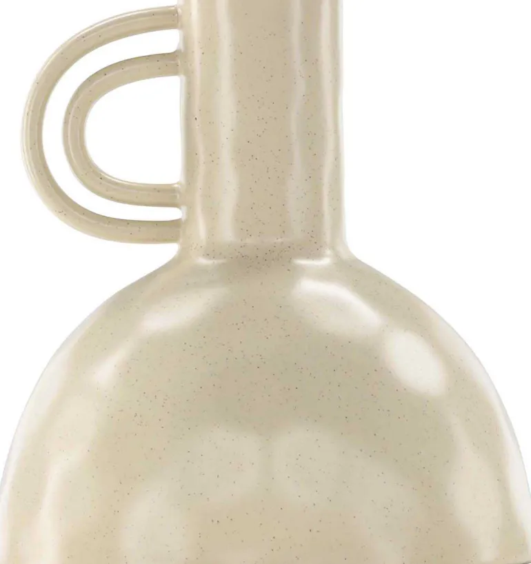 Vase en grès Vivi (Beige et noir)