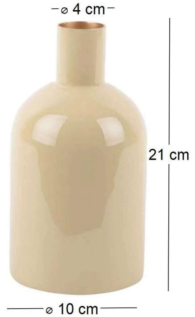 Vase en méral Ivy bottle (Marron latte)