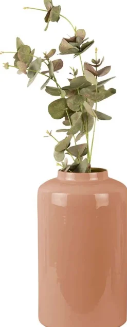 Vase en métal Enamel XL 19 x 33 cm (Rose pâle)