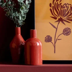 Vase en métal Ivy cône (Ocre)
