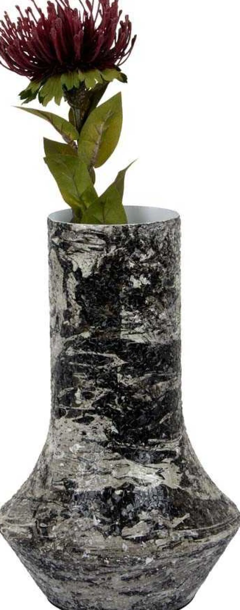 Vase en métal Mosaic Marble (Blanc)