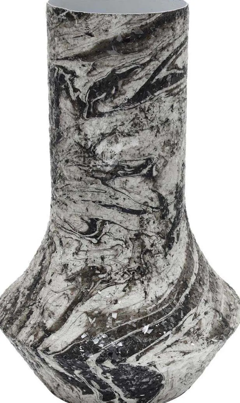 Vase en métal Mosaic Marble (Blanc)