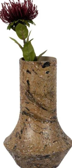 Vase en métal Mosaic Marble (Marron)