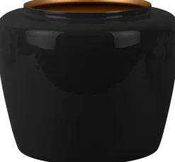 Vase en métal Plant 20 x 25 cm (Noir)