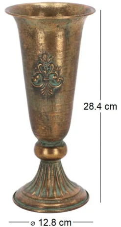 Vase en métal vieilli Médicis (Modèle 9)