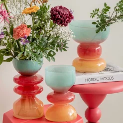 Vase en verre Summer Vibes (Taille 2 : 18 x 20,5 cm)