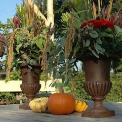 Vase Médicis en fonte (Hauteur 42 cm)