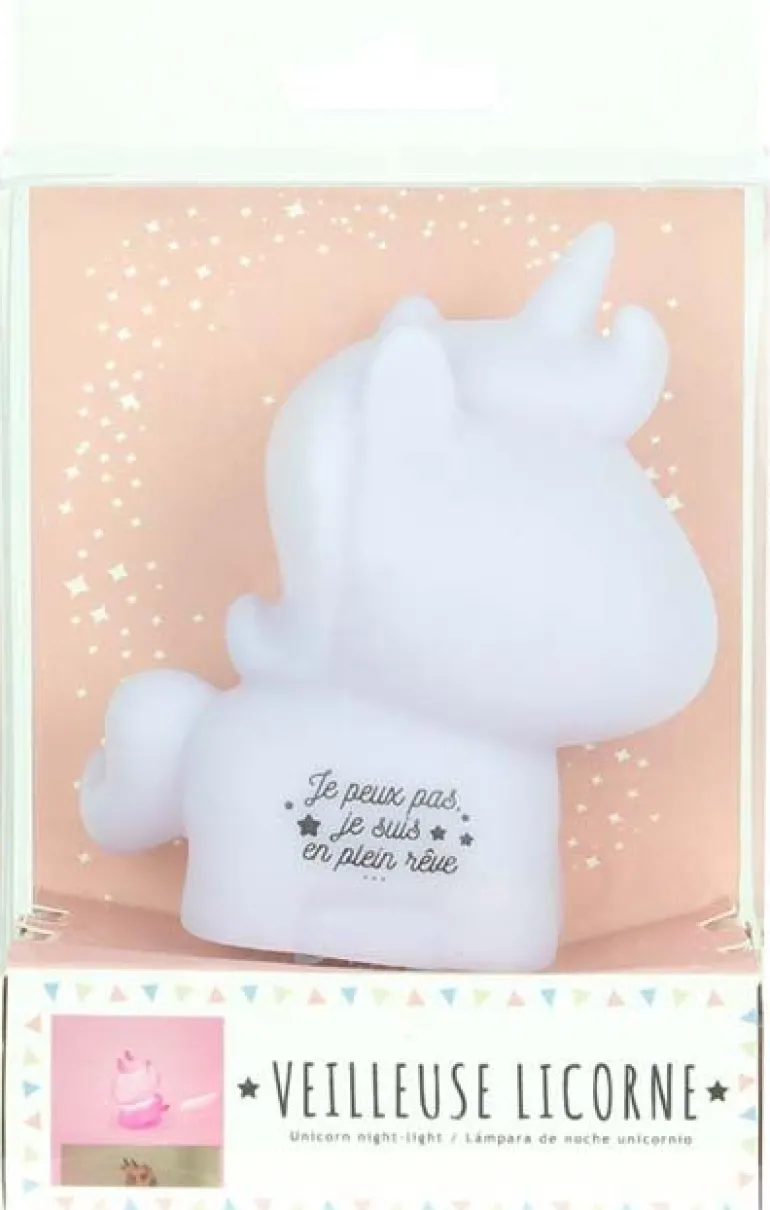 Veilleuse licorne éclairage rose Kids