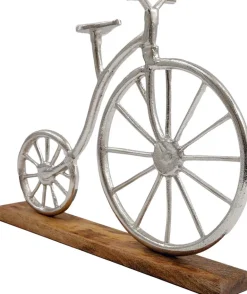 Velo vintage à poser en aluminium et manguier