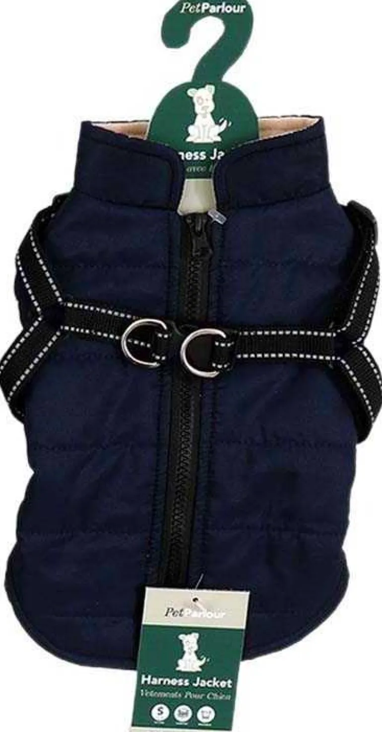 Veste harnais pour chien 25 cm (Bleu marine)