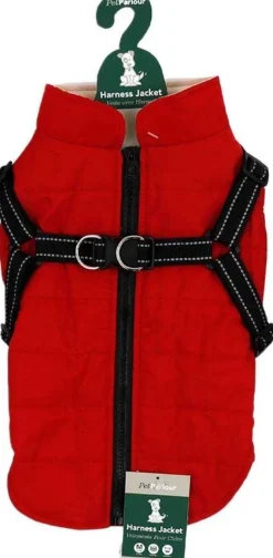 Veste harnais pour chien 35 cm (Rouge)