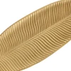 Vide poche déco feuille 60 x 23 cm (Doré)