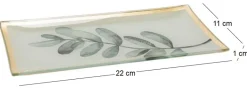 Vide poche en verre Feuille