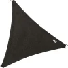 Voile d'ombrage triangulaire Coolfit noir (5 x 5 x 5 m)