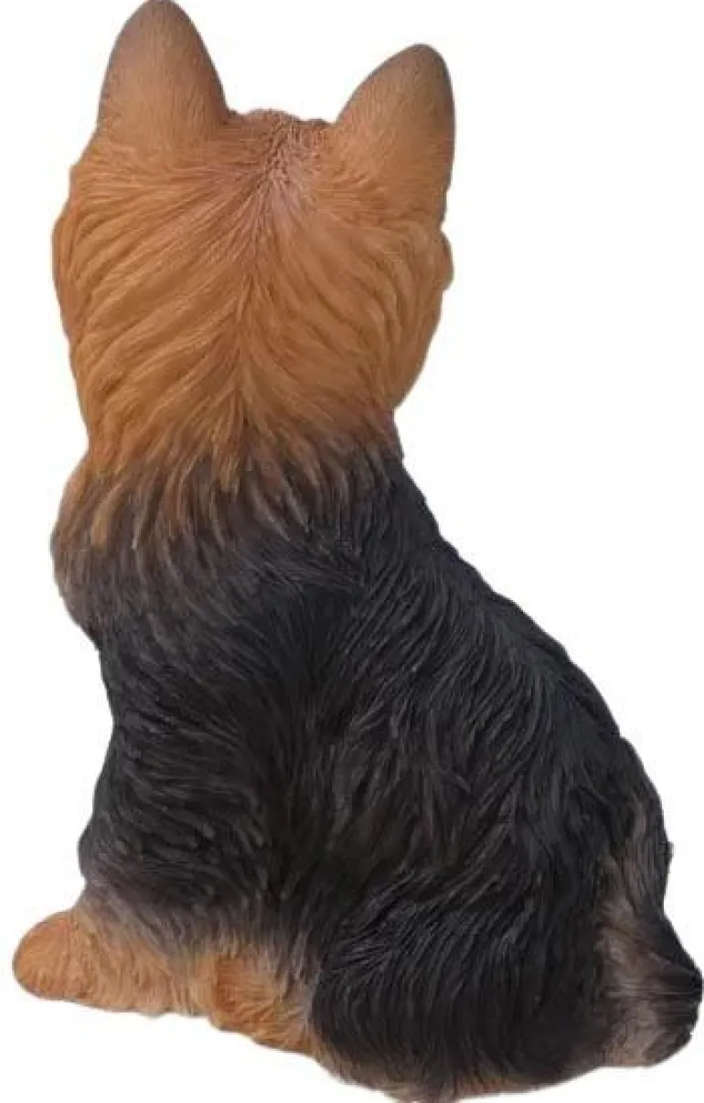 Yorkshire assis en résine 18 cm